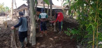 Antisipasi Longsor, Ini yang Dilakukan Satgas TMMD 110 Bojonegoro